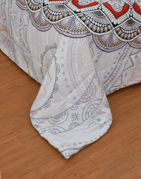 Fabia Comforter Set with King Size Bed Sheet & Pillow Covers by Florida